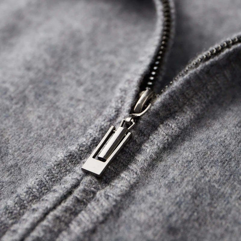 Men's Cashmere Zip Jacket