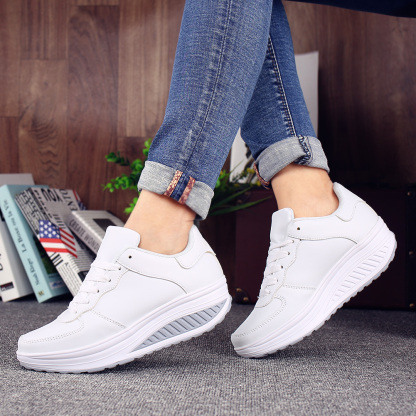 Women's Comfortable Shiny Mirror Casual Shoes