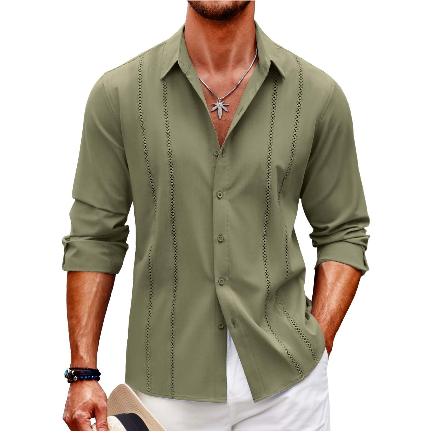 🔥New Product Launch💥Men's Beach Linen Shirt