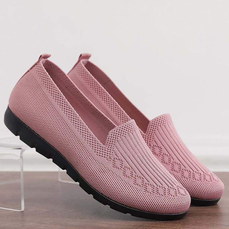 🔥Last Day 49% OFF -Women's Stylish Knit Mesh Slip-on Sneakers-Buy 2 Free Shipping