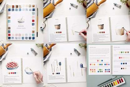 🖼️Beginner-Friendly💕 Watercolor Workbook