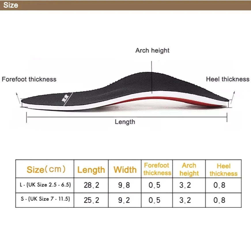 Plantar Fasciitis Arch Support Insoles