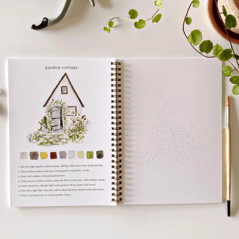 🖼️Beginner-Friendly💕 Watercolor Workbook