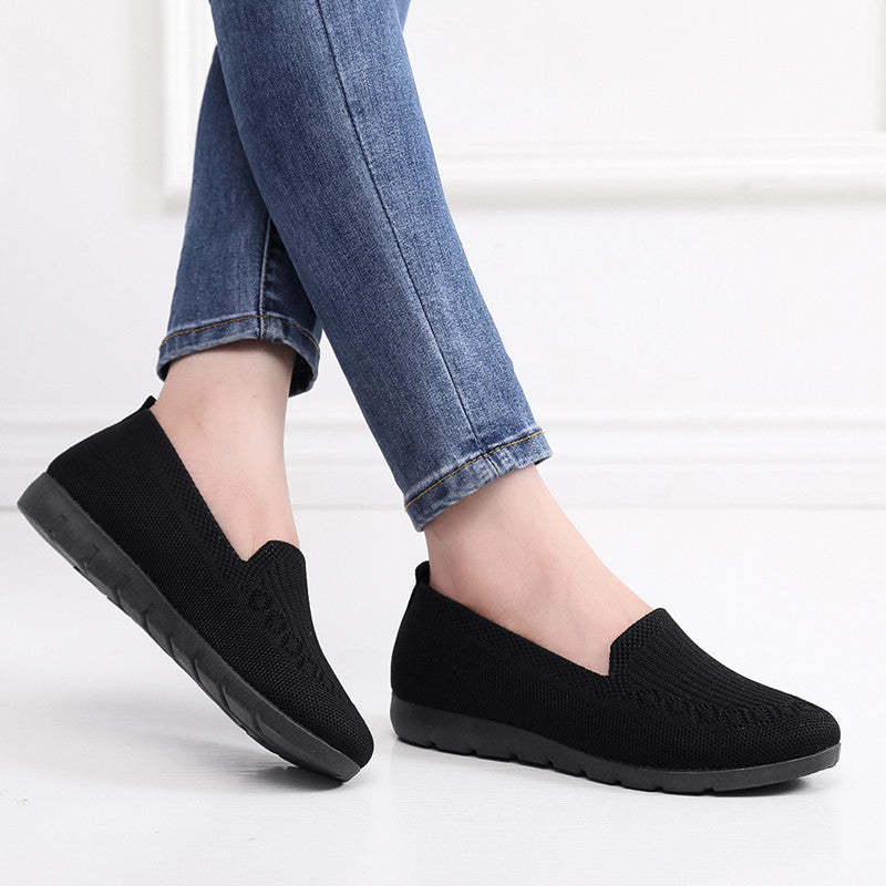 🔥Last Day 49% OFF -Women's Stylish Knit Mesh Slip-on Sneakers-Buy 2 Free Shipping