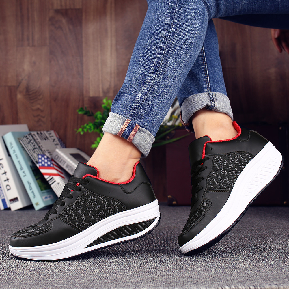 Women's Comfortable Shiny Mirror Casual Shoes