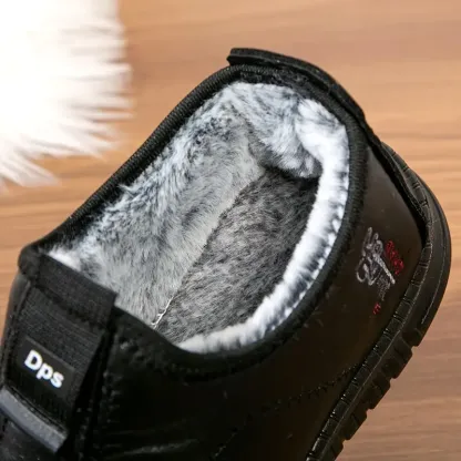🔥On This Week Sale 70% OFF🔥 Men's Winter Warm Fleece-Lined Slip-On Walking Shoes - Non-Slip, Thick Sole for Comfort, Casual Style in Solid Colors  - W011