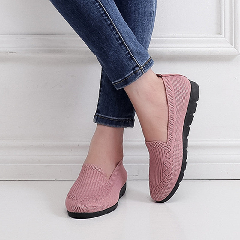 🔥Last Day 49% OFF -Women's Stylish Knit Mesh Slip-on Sneakers-Buy 2 Free Shipping