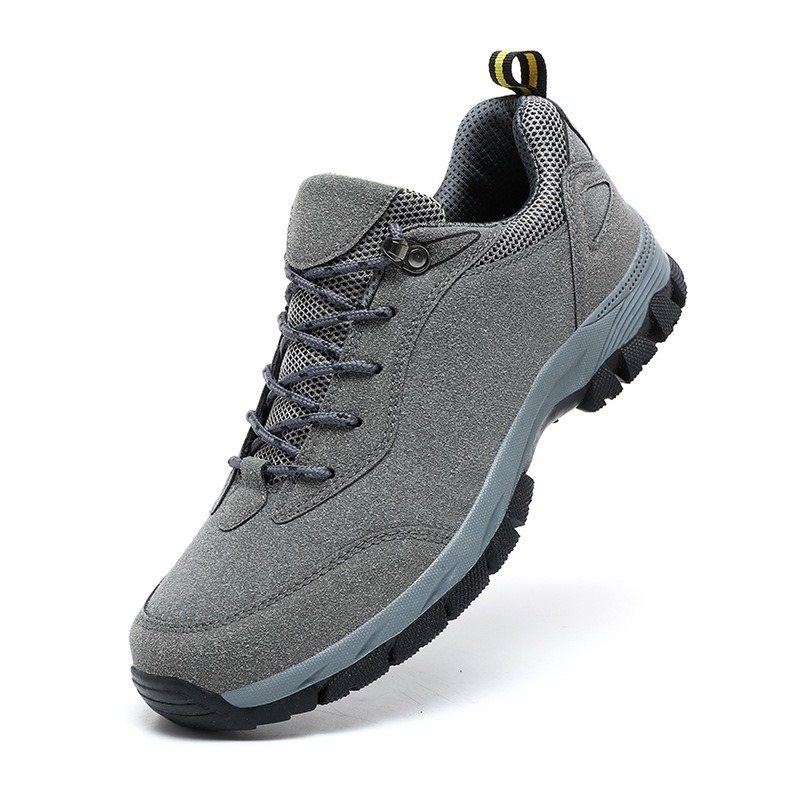 Men's Lightweight Non-Slip Suede Leather Outdoor Shoes,Comfy Orthopedic Walking Shoes - 4004