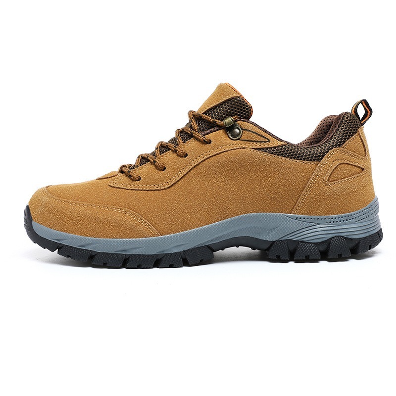 Men's Lightweight Non-Slip Suede Leather Outdoor Shoes,Comfy Orthopedic Walking Shoes - 4004