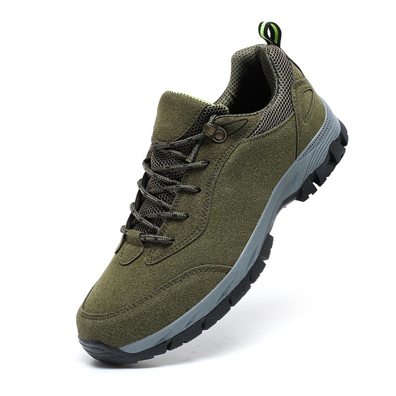 Men's Lightweight Non-Slip Suede Leather Outdoor Shoes,Comfy Orthopedic Walking Shoes - 4004