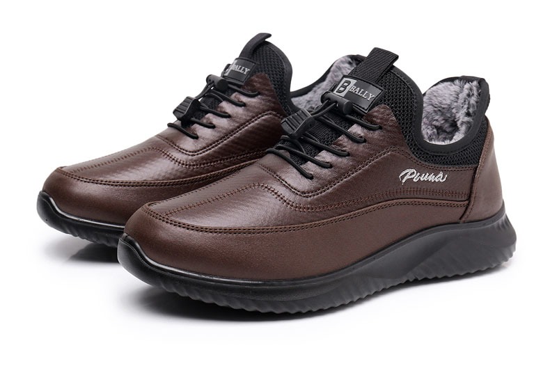 🔥On This Week Sale 70% OFF🔥 Men's Casual Warm Snow Boots, Ankle Height, Fabric Lining, Rubber Sole, Solid Color, Outdoor Footwear - W019