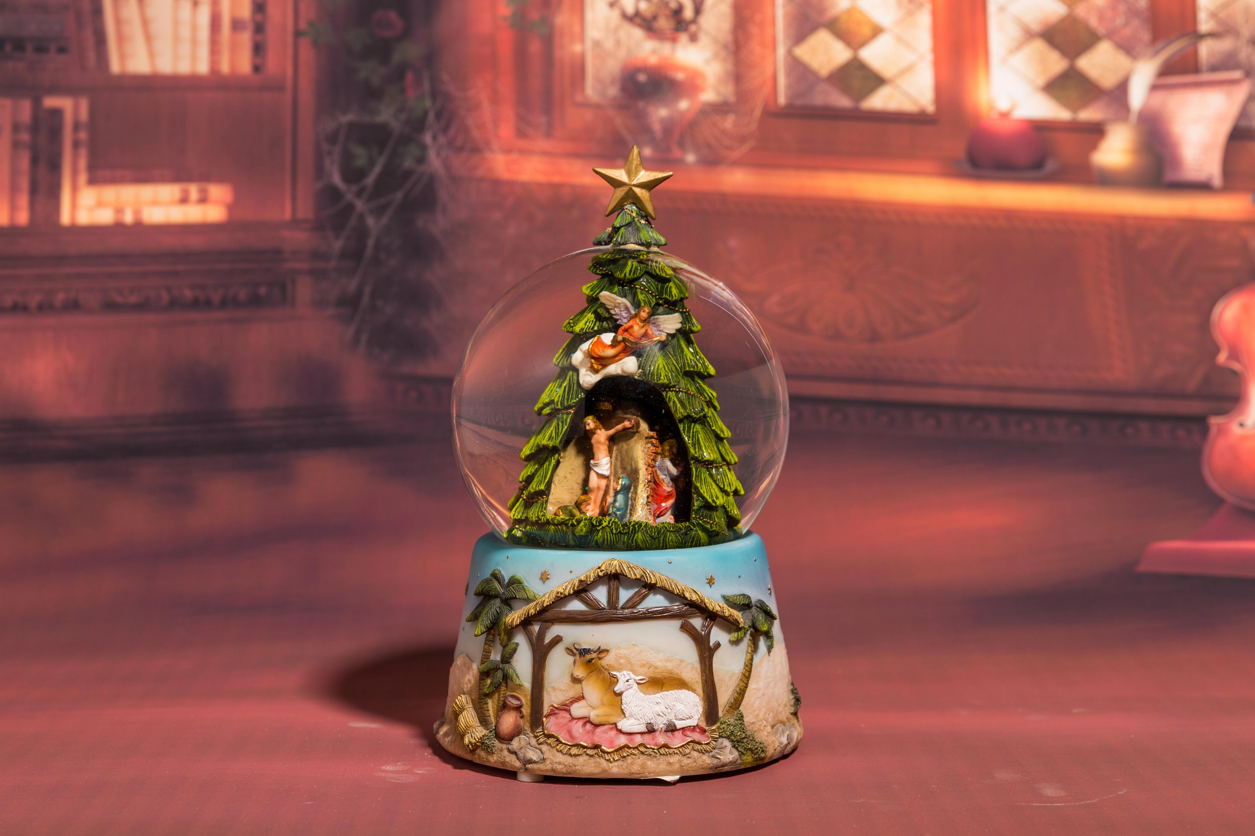 Nativity Snow Globe: Holy Mother&Saints, Nativity Base Waterball