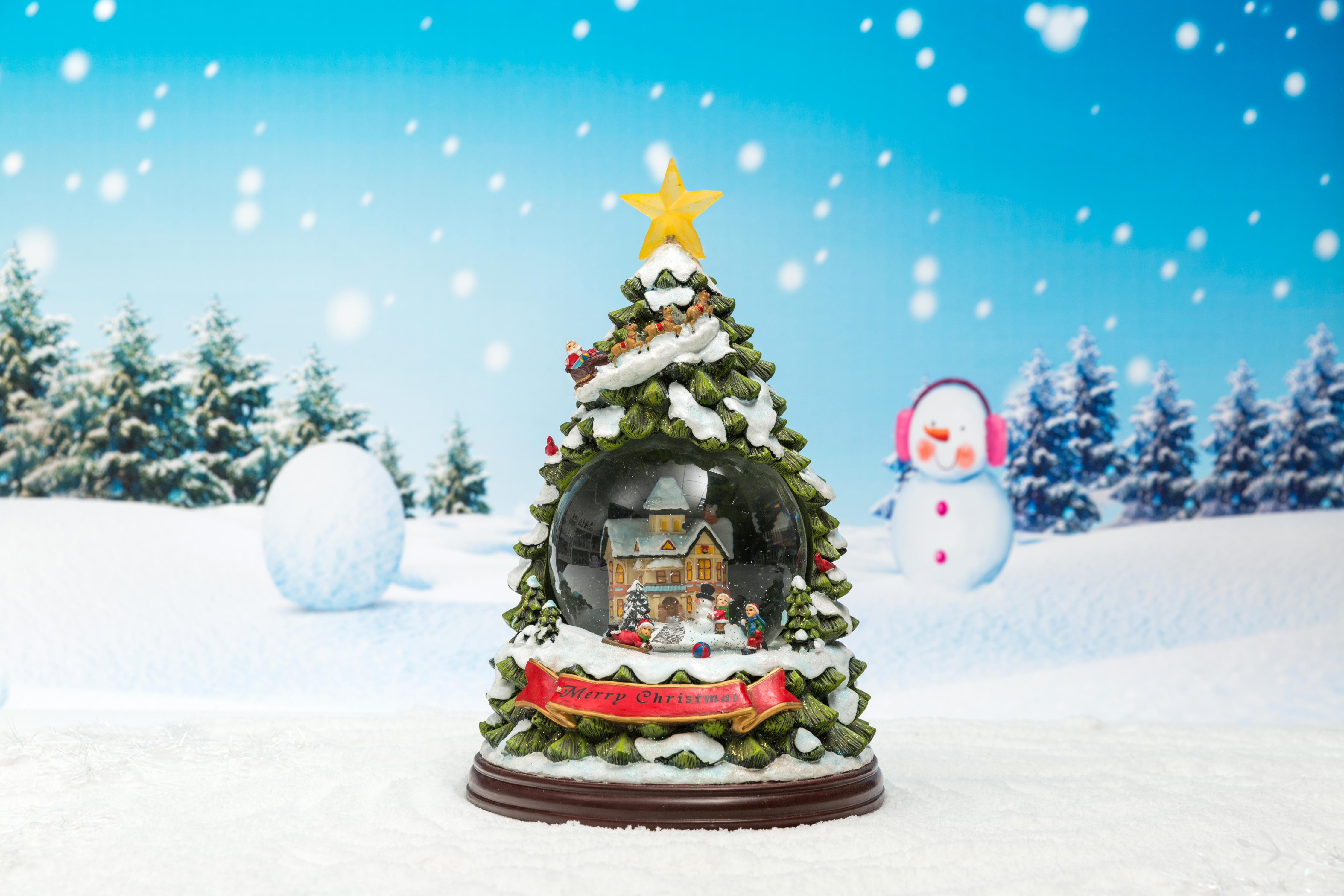 Christmas Snow Globe: 85/100/120mm Christmas Tree Main Shape Waterball