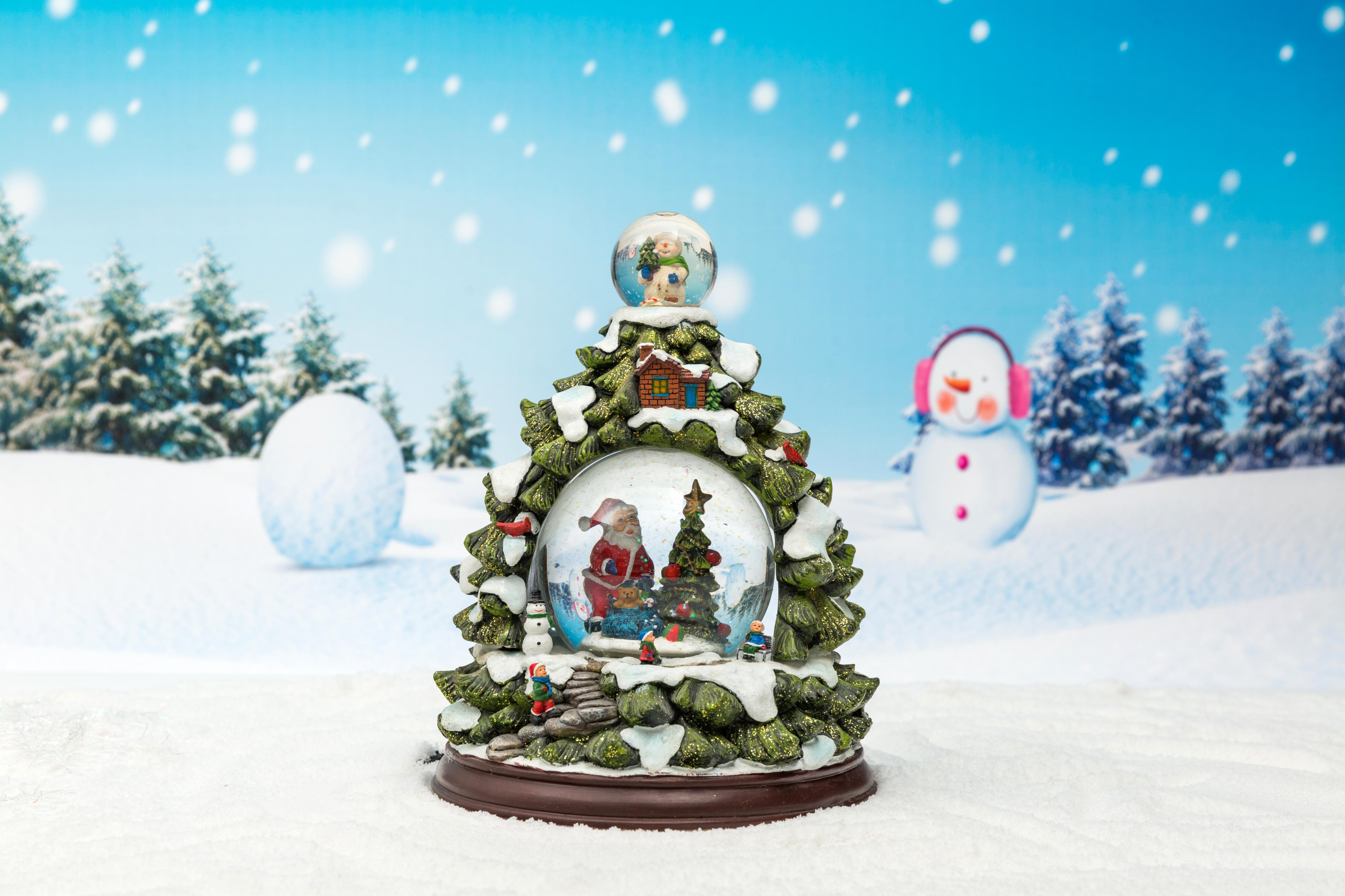 Christmas Snow Globe: 85/100/120mm Christmas Tree Main Shape Waterball