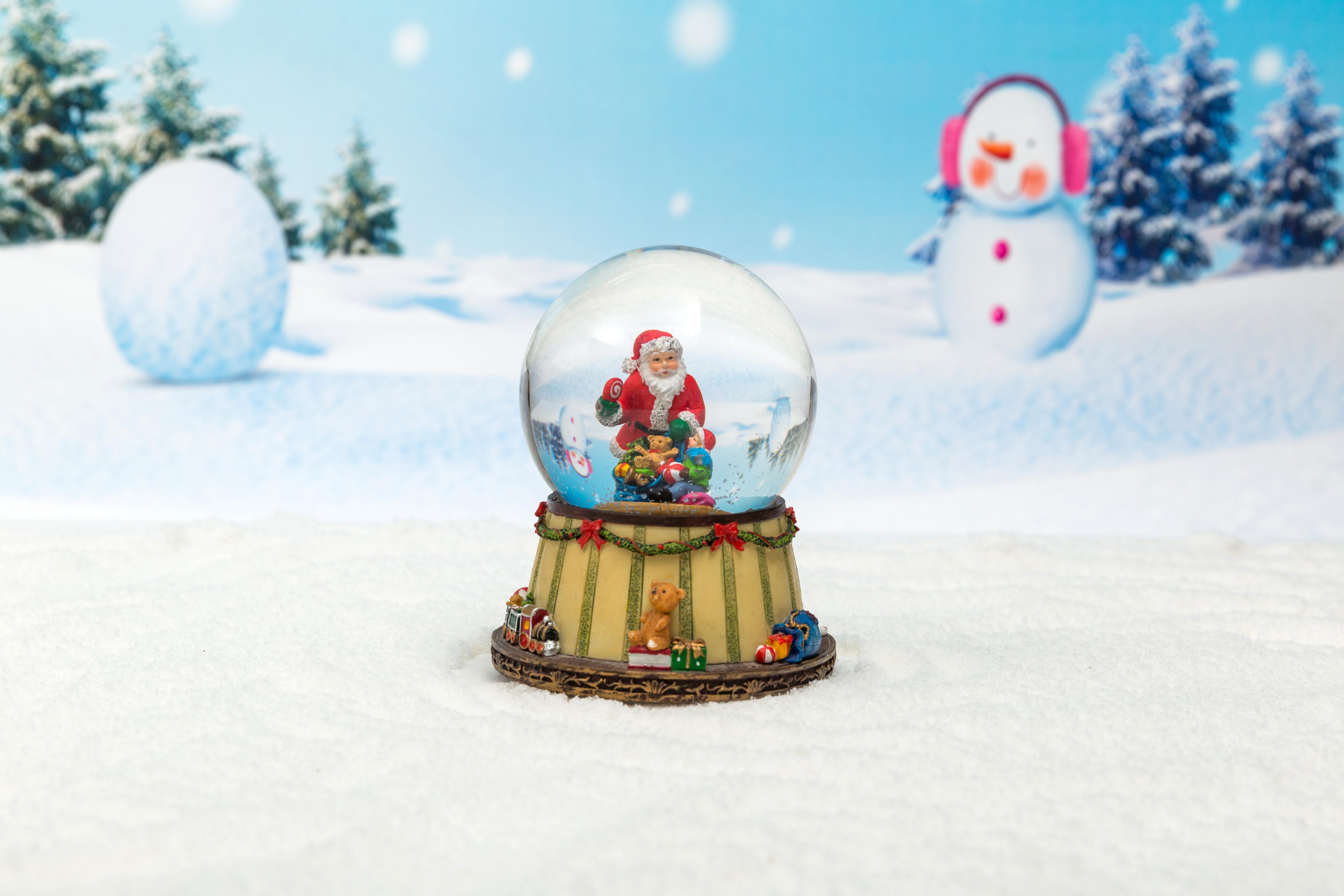 Christmas Snow Globe: 85/100/120/150mm Santa Claus Waterball