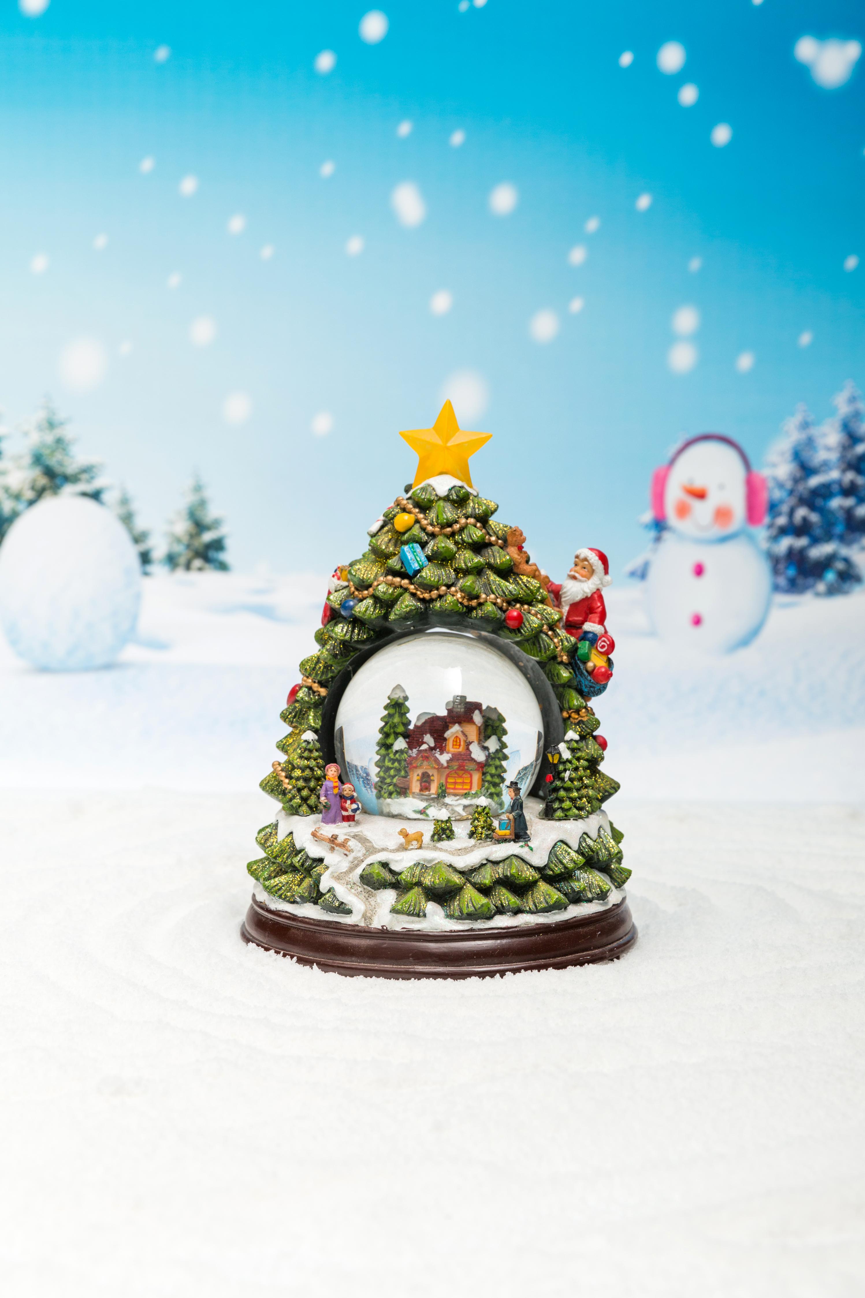 Christmas Snow Globe: 85/100/120mm Christmas Tree Main Shape Waterball