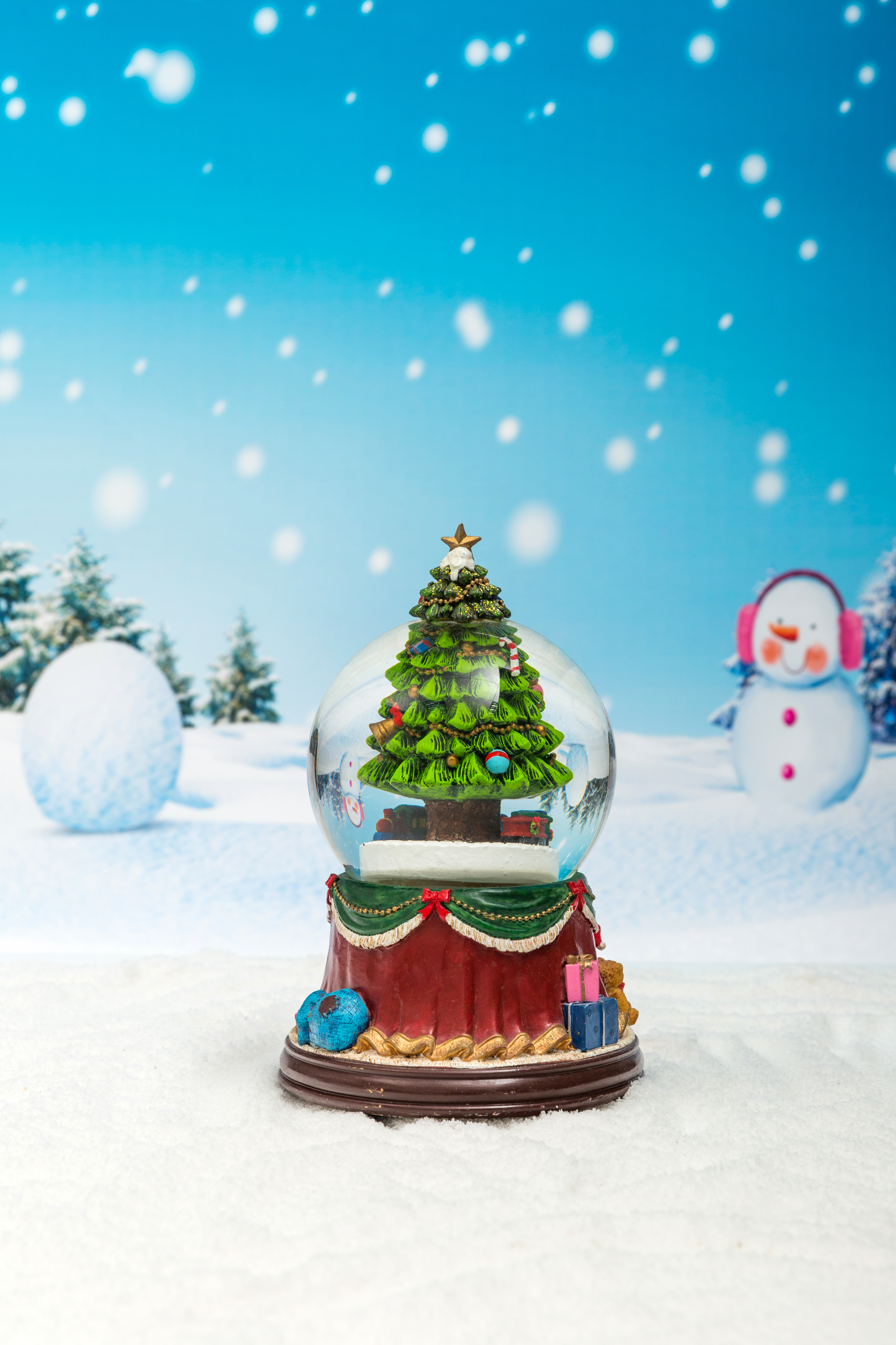 Christmas Snow Globe: 85/100/120mm Christmas Tree Main Shape Waterball