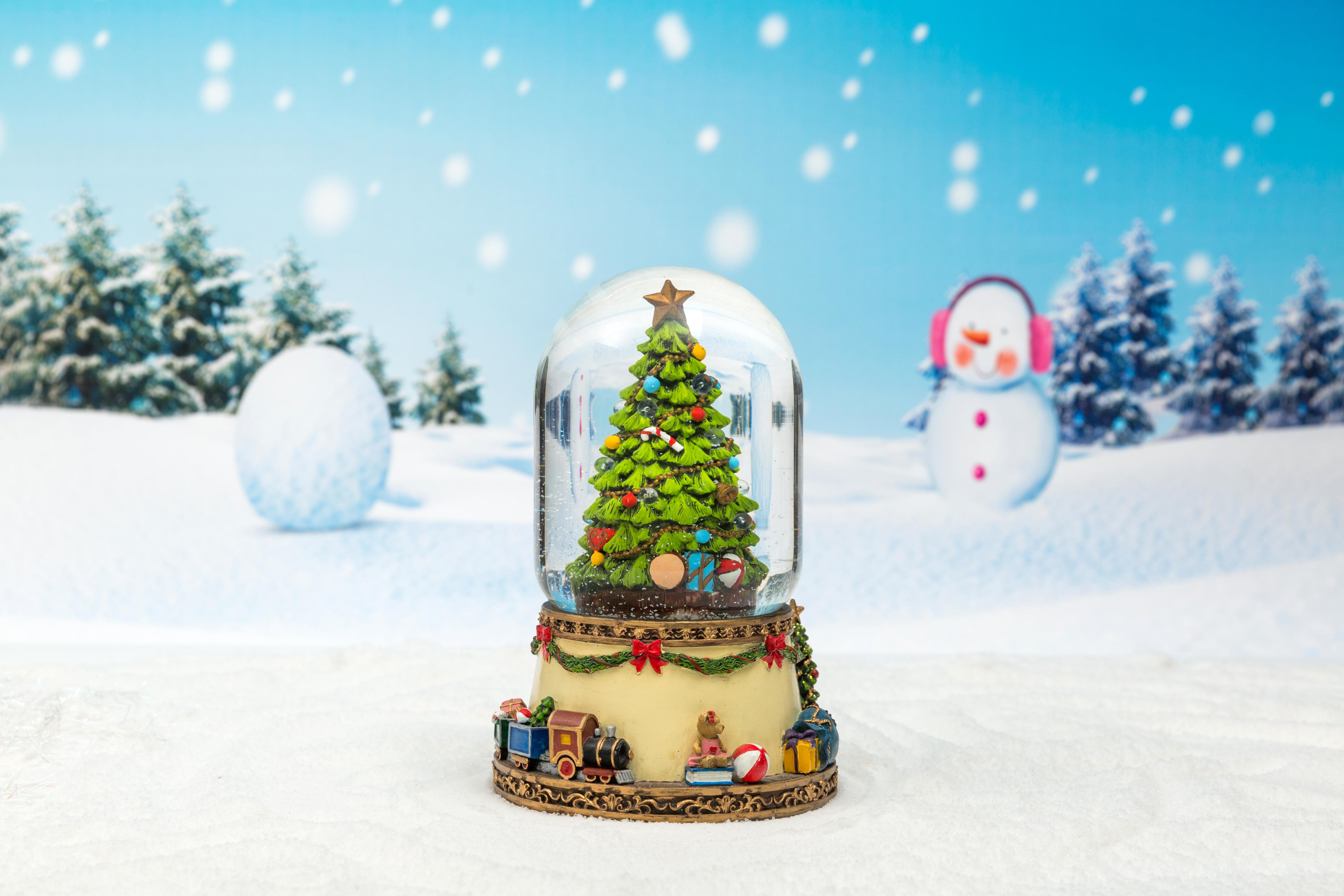 Christmas Snow Globe: 85/100/120mm Christmas Tree Main Shape Waterball