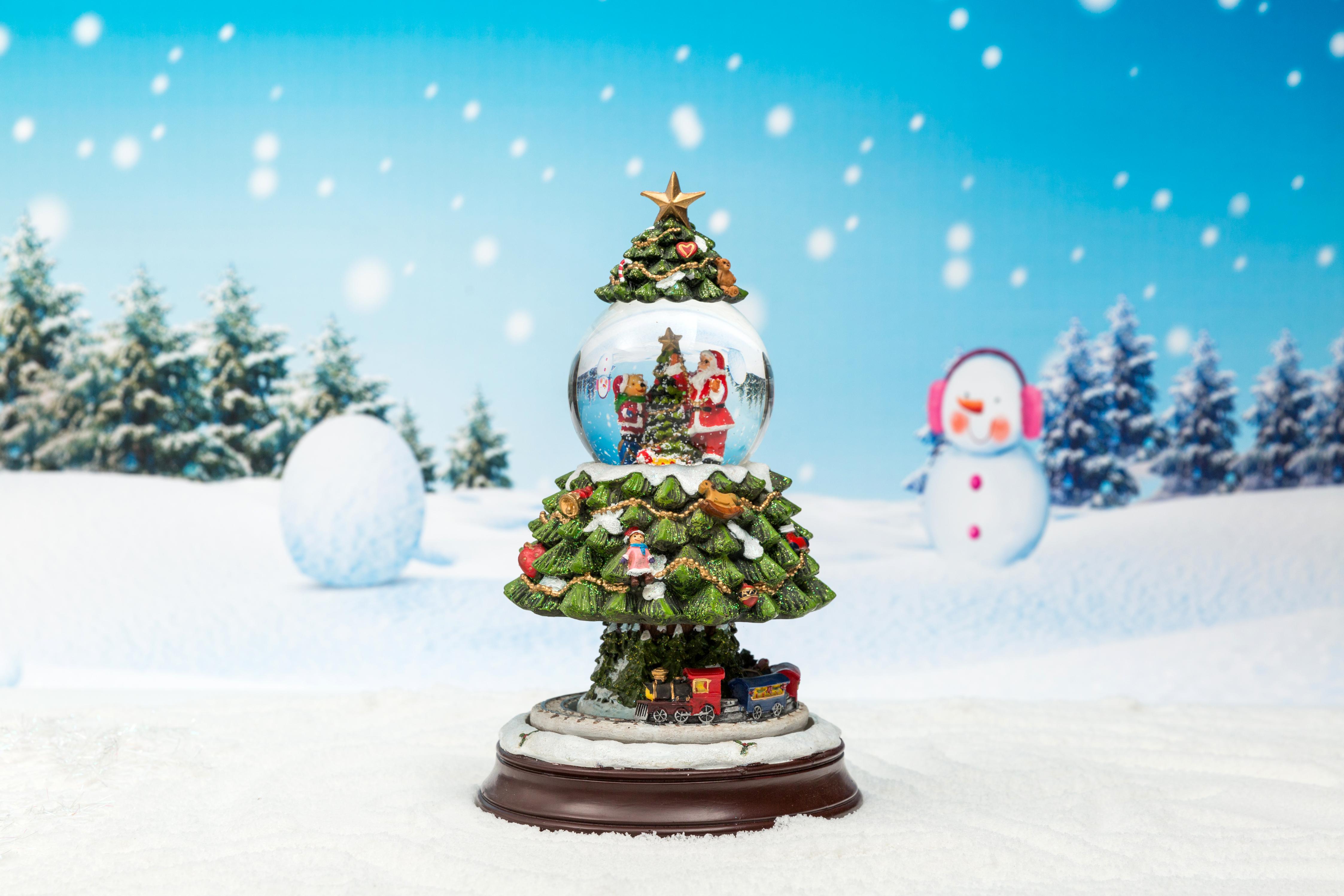 Christmas Snow Globe: 85/100/120mm Christmas Tree Main Shape Waterball