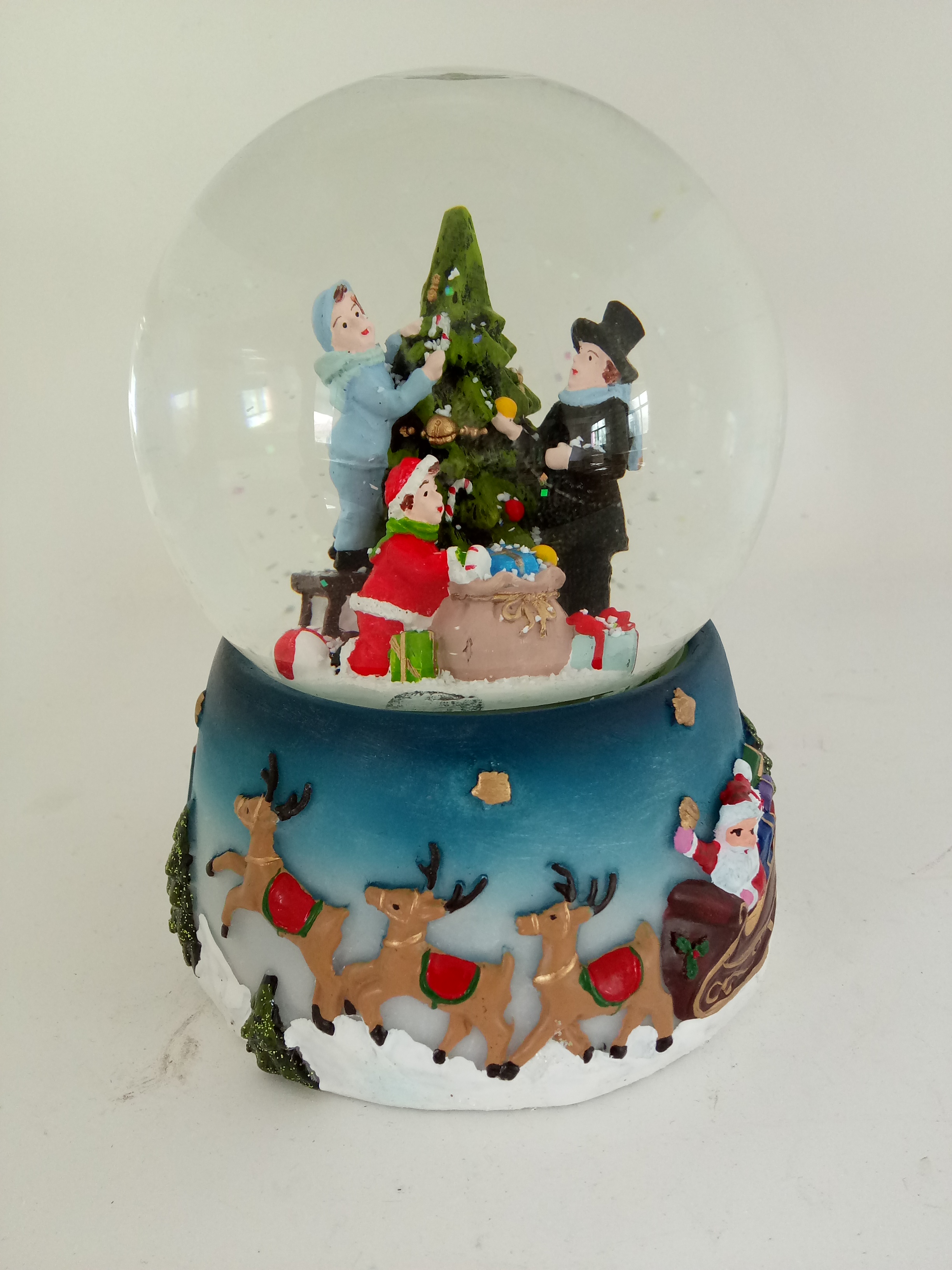 Christmas Snow Globe: 80/100/120/150mm Flying Elks Base Waterball