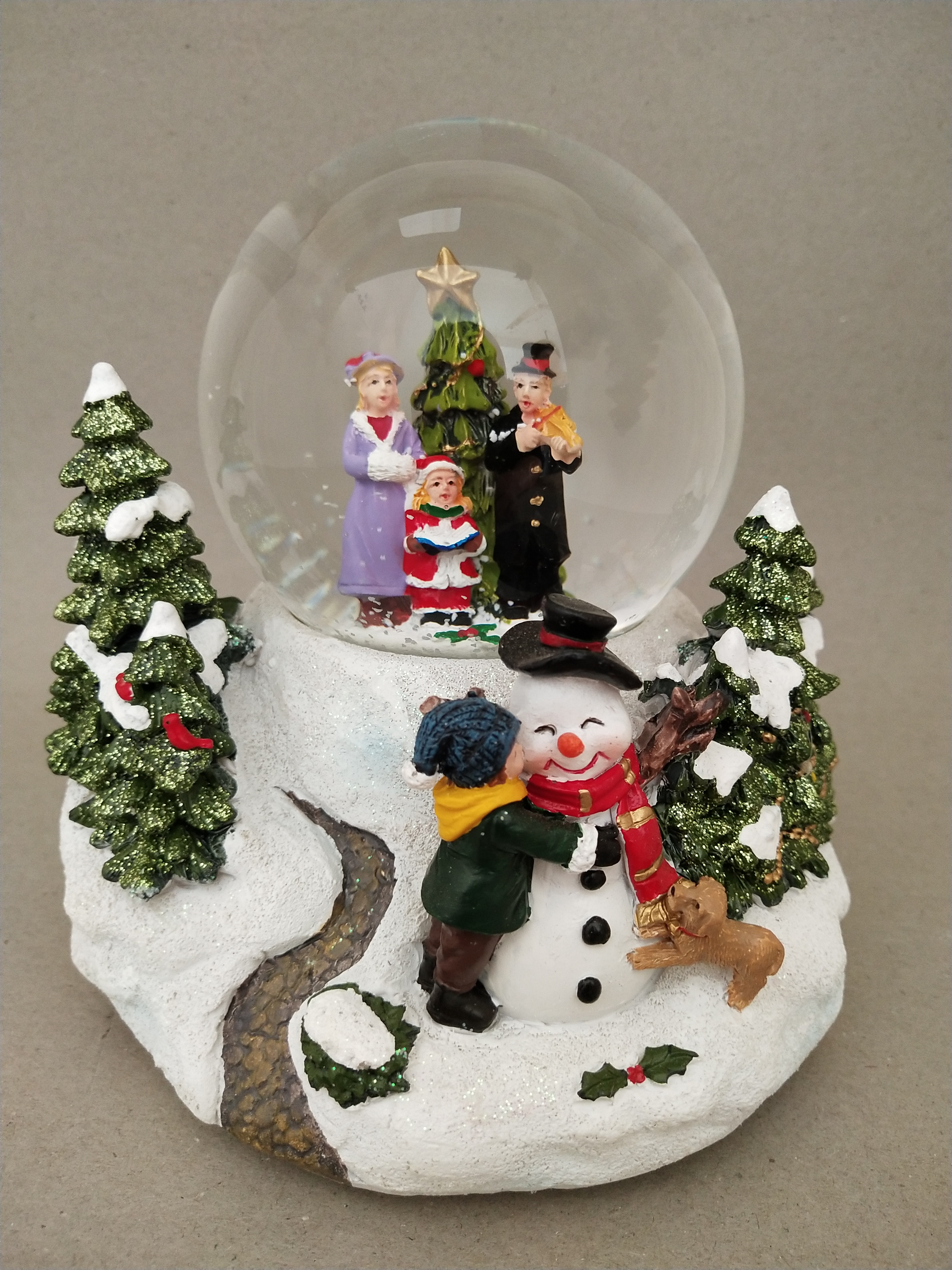 Christmas Snow Globe: 85/120mm Snowman&Kids Base Waterball