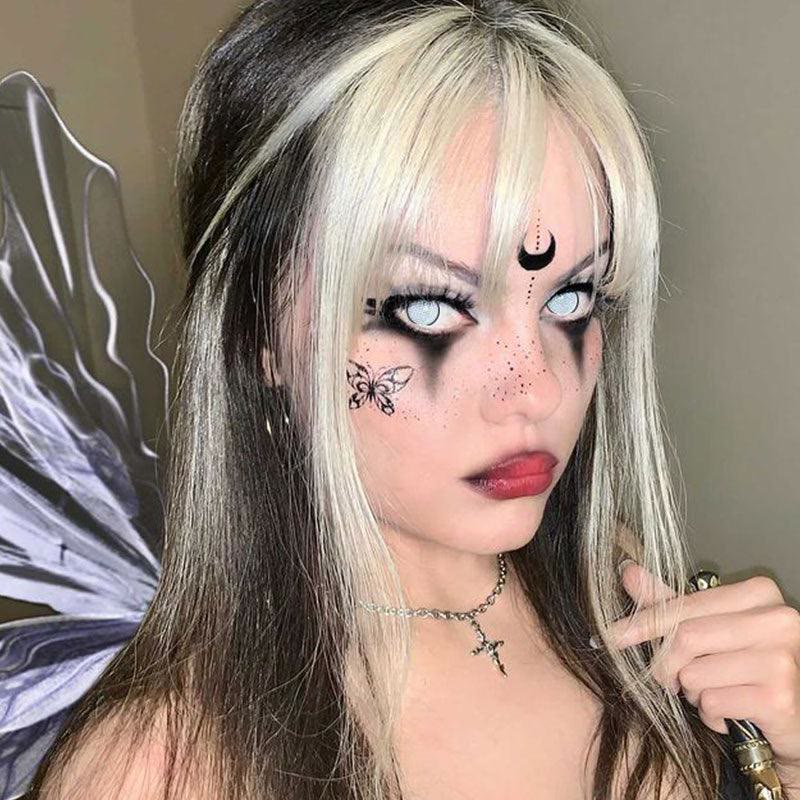 Coleyes Blind Manson Mesh Weiße Jahreslinsen mit Sehstärke für Cosplay - image 7