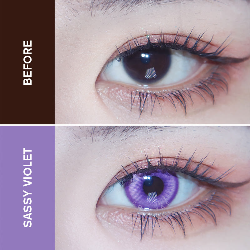 Coleyes Sassy Violet – Farbige Cosplay-Kontaktlinsen mit Sehstärke für das ganze Jahr - image 5