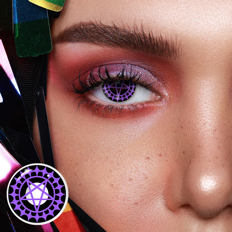 Coleyes – Ciel's Eye – Lilafarbene Jahreskontaktlinsen mit Sehstärke für Cosplay - image 2
