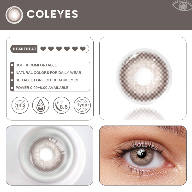 Coleyes – No Makeup Friday – Braune, farbige Kontaktlinsen mit Sehstärke für das Jahr - image 10