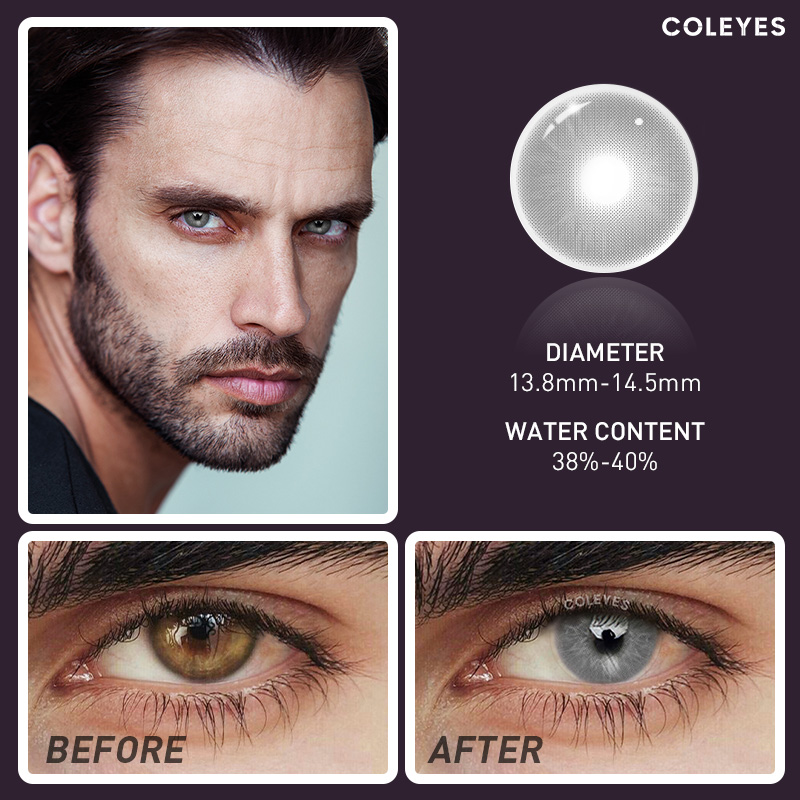 Coleyes Profound Grey Farbige Kontaktlinsen für Männer - image 4