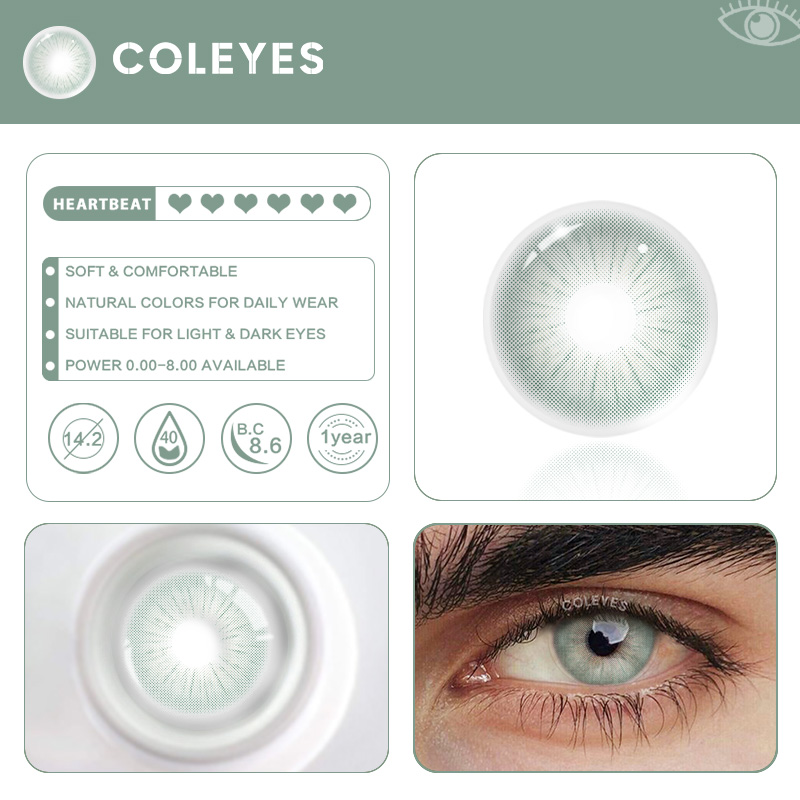 Coleyes Crystal Green Farbige Kontaktlinsen für Männer - image 8