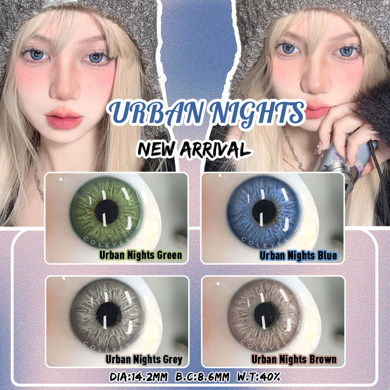 Coleyes Urban Nights Blaue farbige Jahreskontaktlinsen - image 7