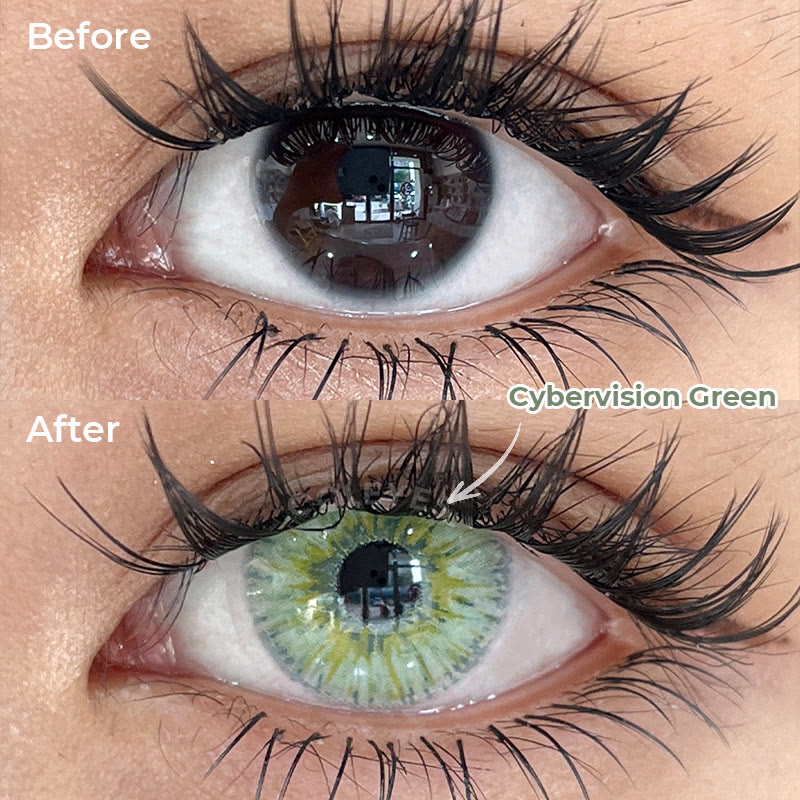 Coleyes Cybervision Grüne farbige Jahreskontaktlinsen mit Sehstärke - image 6