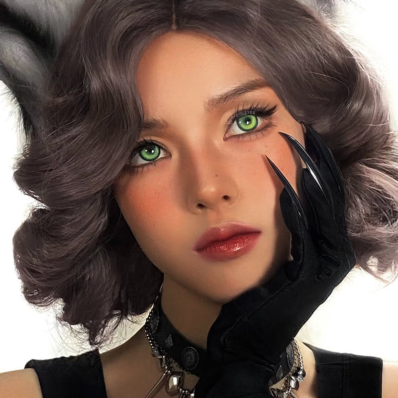 Coleyes Cosmic Green 1-Tages-/1-Jahres-Cosplay-Kontaktlinsen mit Sehstärke - image 9