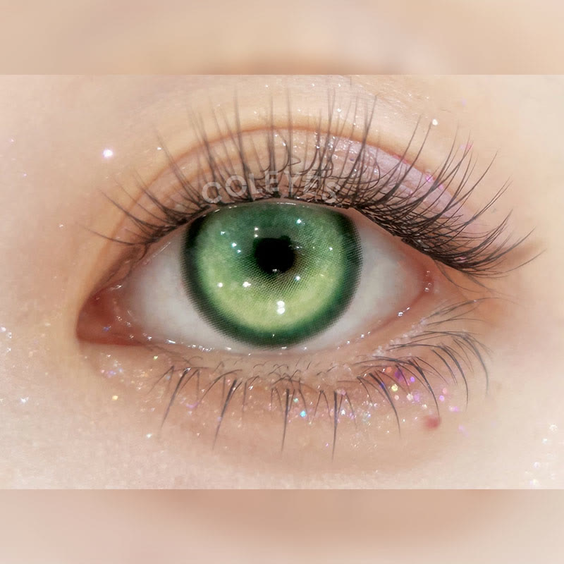 Coleyes Cosmic Green 1-Tages-/1-Jahres-Cosplay-Kontaktlinsen mit Sehstärke - image 4
