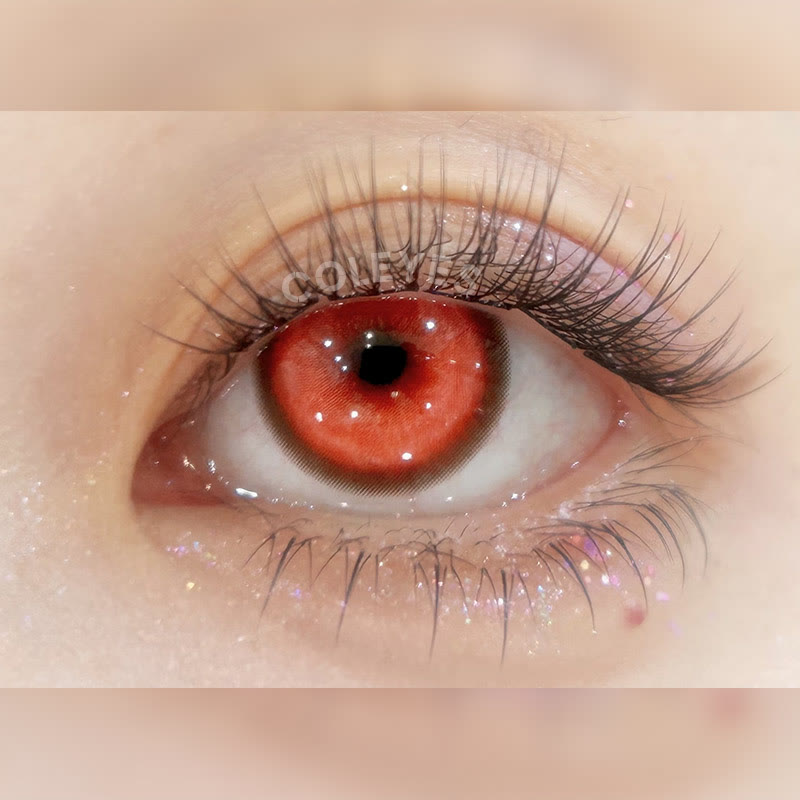 Coleyes Cosmic Red 1-Tages-/1-Jahres-Cosplay-Kontaktlinsen mit Sehstärke - image 3