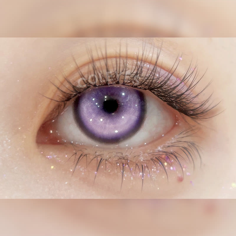 Coleyes Cosmic Violet 1-Tages-/1-Jahres-Cosplay-Kontaktlinsen mit Sehstärke - image 3