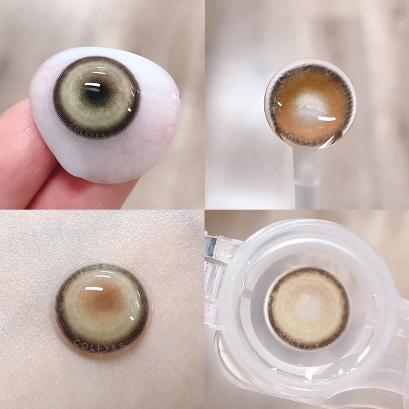 Coleyes Cosmic Goldbraune 1-Tages-/1-Jahres-Cosplay-Kontaktlinsen mit Sehstärke - image 4
