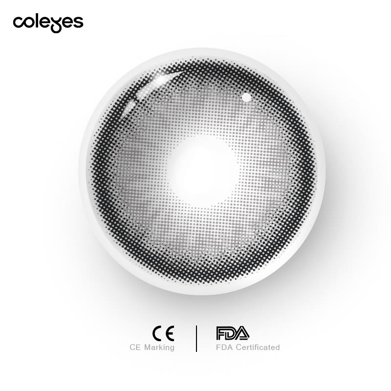 Coleyes Norko Graue farbige Kontaktlinsen mit Sehstärke für das Jahr - image 10