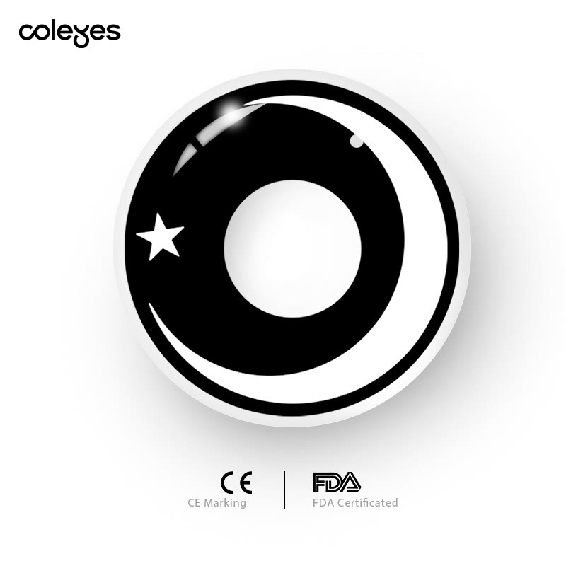 Coleyes Moon Star White Jährliche farbige Cosplay-Kontaktlinsen - image 7