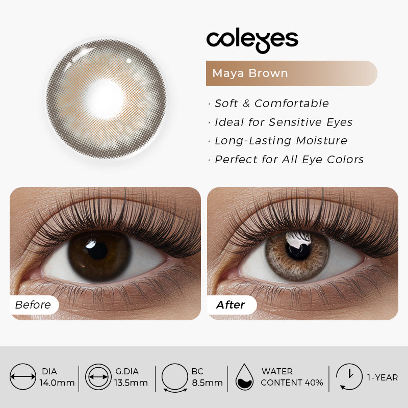 Coleyes Maya Brown – Farbige Jahreskontaktlinsen mit Sehstärke - image 14