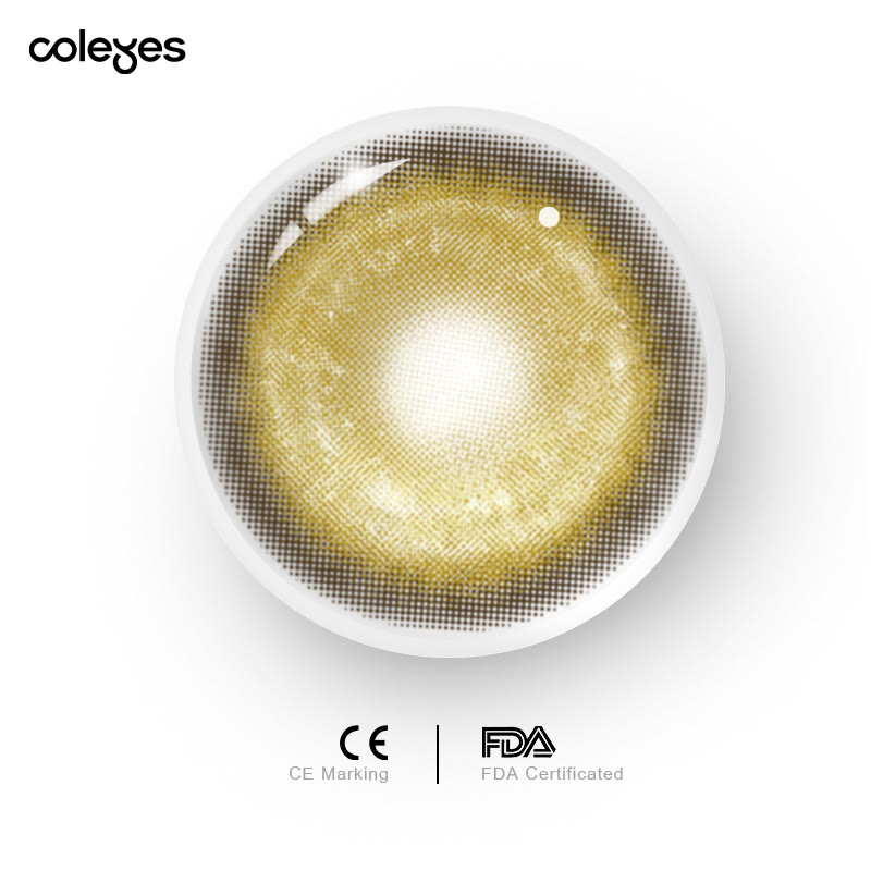 Coleyes Cosmic Goldbraune 1-Tages-/1-Jahres-Cosplay-Kontaktlinsen mit Sehstärke - image 10