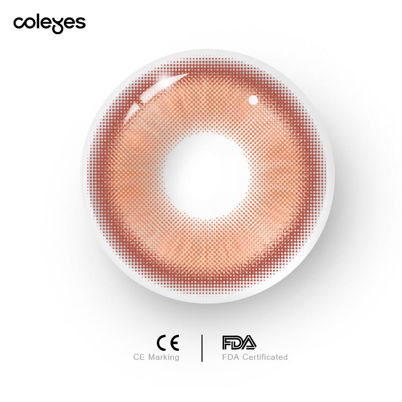 Coleyes Sassy Orange-Braun Farbige Jahreskontaktlinsen für Cosplay mit Sehstärke - image 6