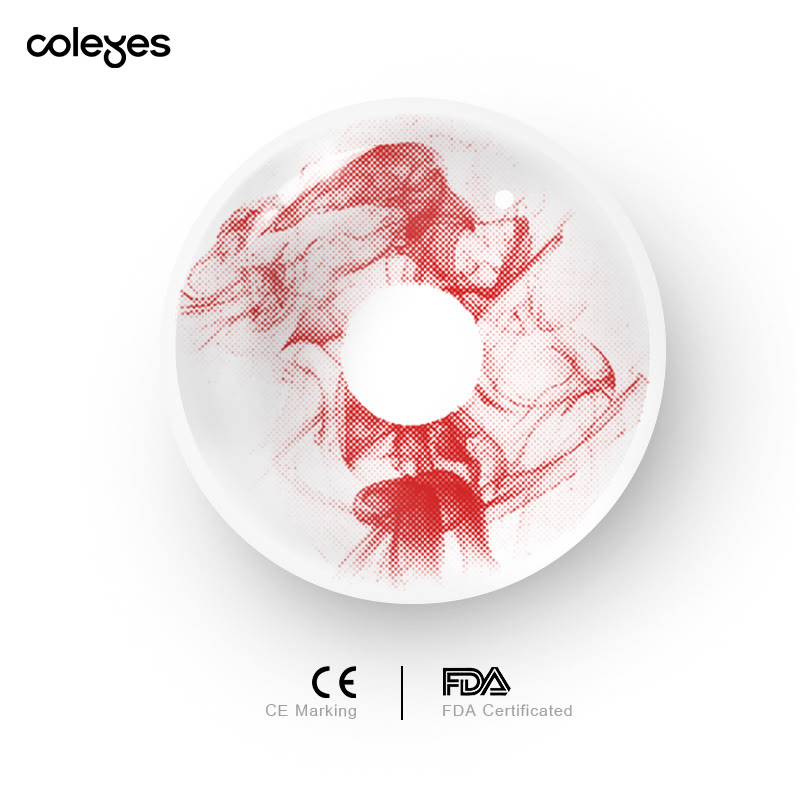 Coleyes Blutweiße 1-Tages-Cosplay-Farbkontaktlinsen - image 5