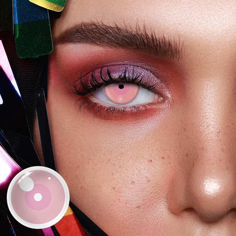 Coleyes Cloud Rim Pink – Farbige Jahreskontaktlinsen für Cosplay mit Sehstärke - image 2