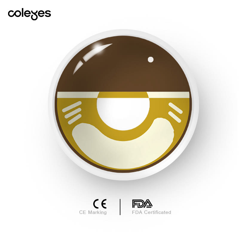 Coleyes Dämon Zenitsu Braune Cosplay-Kontaktlinsen mit Sehstärke für das Jahr - image 4