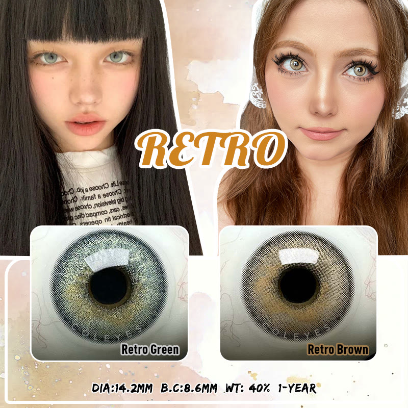 Coleyes Retro Grüne Jahreskontaktlinsen - image 12