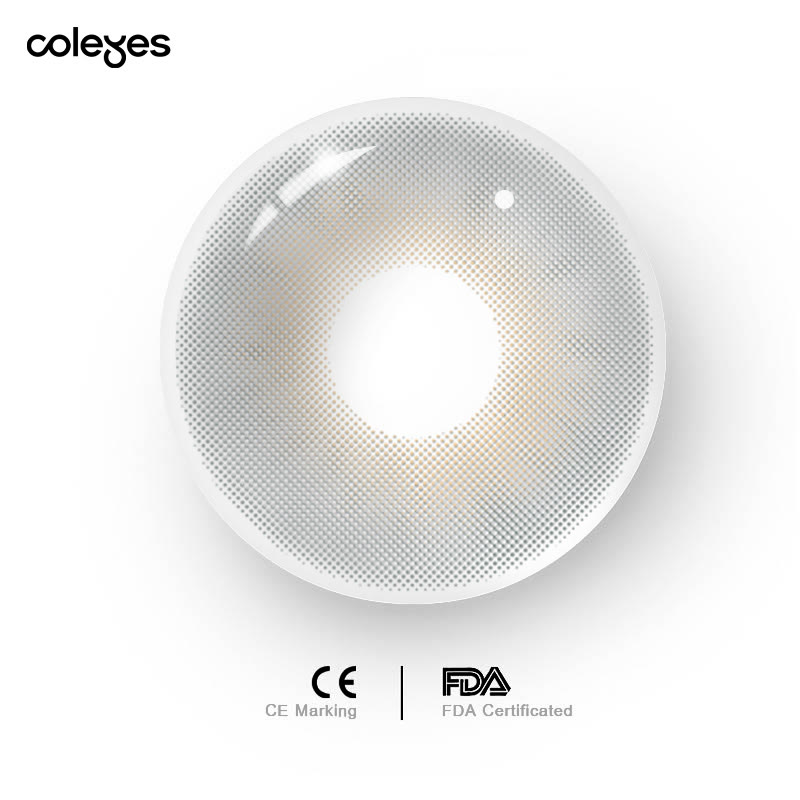 Coleyes Birkin Graue farbige Jahreskontaktlinsen mit Sehstärke - image 5