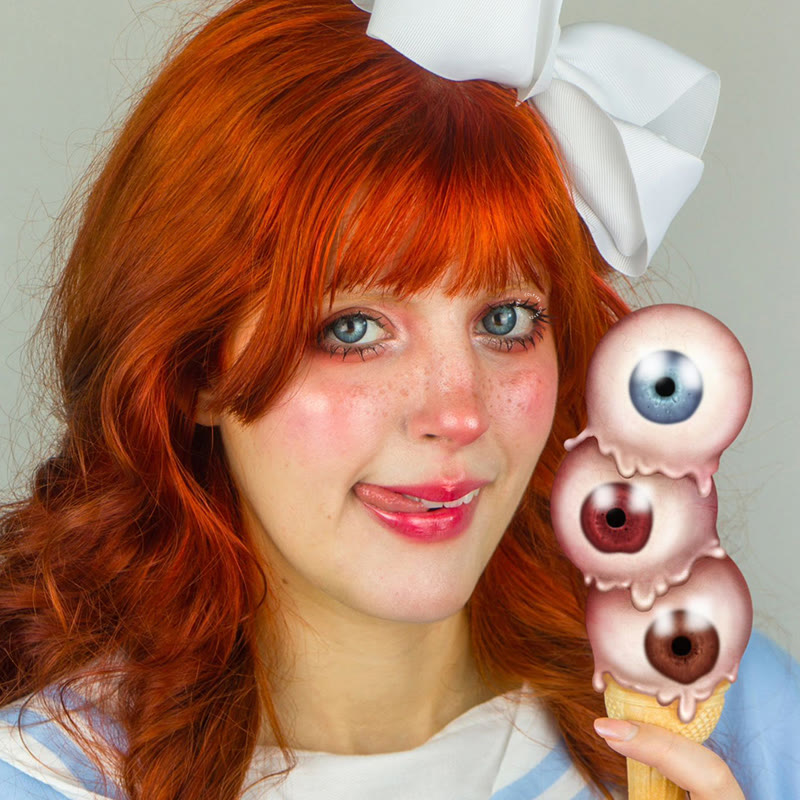 Coleyes Barbie Blaue farbige Jahreskontaktlinsen mit Sehstärke - image 12