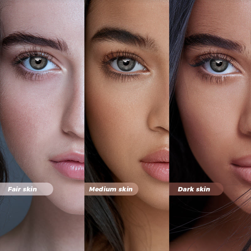 Coleyes – No Makeup Tuesday – Grau-schwarze Jahreskontaktlinsen mit Sehstärke - image 3